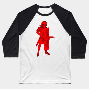 Red Imperial Roman Legionnaire Baseball T-Shirt